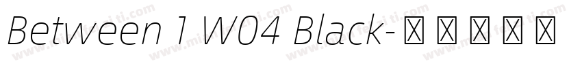 Between 1 W04 Black字体转换